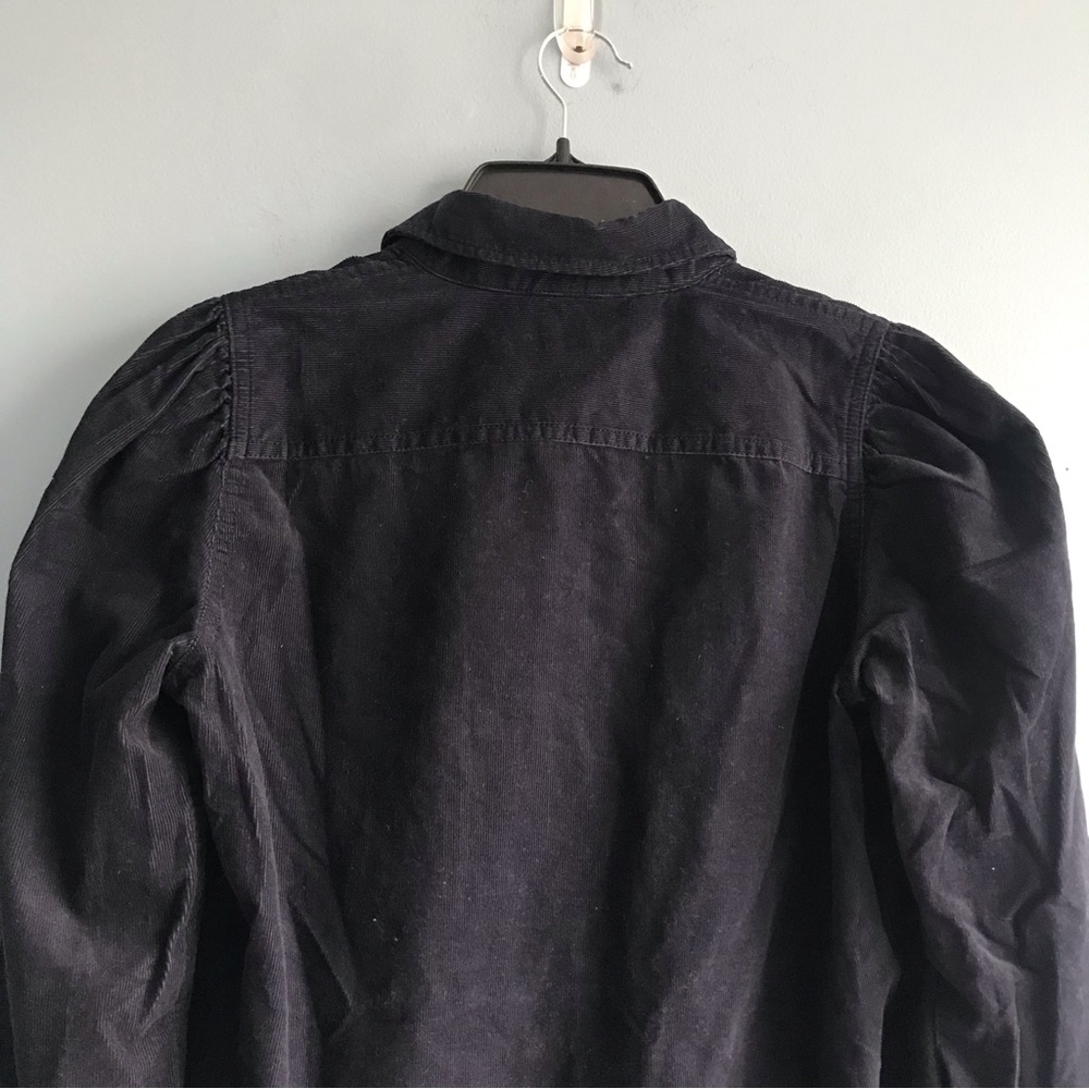 Lauren Ralph Lauren Navy Blue Corduroy Button Down Shirt Size S - Picture 4 of 7